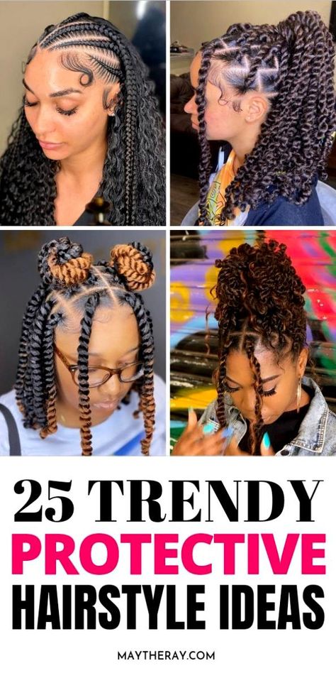 Braids For Short Hair Black Women Protective Styles, Upstyle Braids For Black Hair, Protective Hairstyles For Black Women, Quick Black Hairstyles, Quick Braid Styles, July Hairstyles, Braided Braids, Easy Braid Styles, Headband Ideas