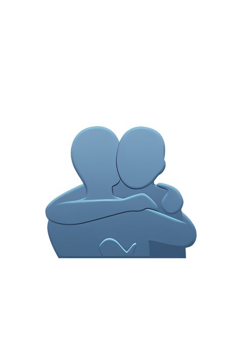 The 🫂 People Hugging emoji depicts two people, one with a yellow circle head and the other with a brown circle head, facing each other with their arms wrapped around each other in a tight embrace. The bodies of the two people are not fully visible, but their arms and hands are clearly visible as they hug. The emoji conveys a sense of warmth, affection, and closeness between two people. Hug Emoji Drawing, Emoji Icons Faces, Friendship Emoji, Two People Facing Each Other, Hugging Wallpaper, Ios Emoji Faces, I Phone Emoji Png, Heart Hand Emoji, Two People Drawing