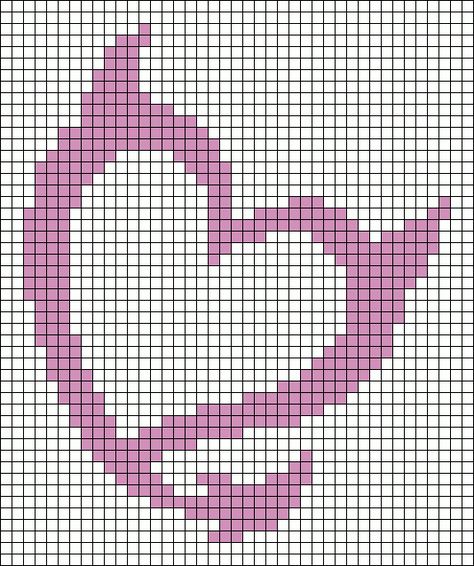 Kawaii Pixel Art Grid 32x32, Crochet Grids Easy, Crochet Grid Patterns 2 Colors, Crochet Grid Aesthetic, Pixel Graph Crochet Chart, Alpha Pixel Art, Grid Pattern Crochet Pixel Art, Crochet Graph Patterns Aesthetic, Pixel Grid Ideas Crochet With Mahum