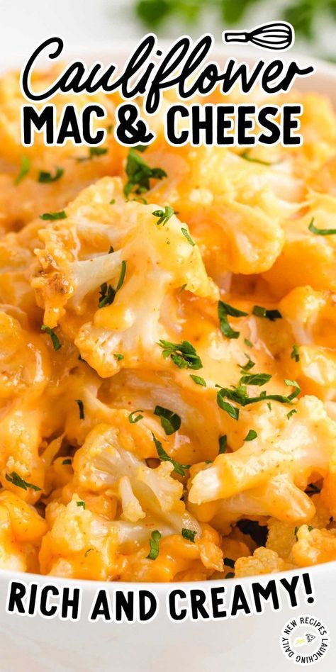 Keto Mac And Cheese, Carb Dishes, Clean Foods, Cauliflower Mac And Cheese, Cauliflower Dishes, Keto Casserole, Calorie Meals, Keto Side Dishes, Desserts Easy