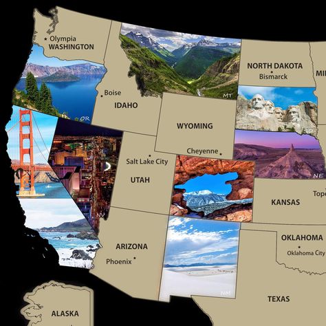 PRICES MAY VARY. ✔️ A LITTLE SOMETHING DIFFERENT: Cartography is neat, but sometimes you just want to get lost in a photo. We are excited to bring you a unique map design featuring high quality photos of stunning locations in each state. ✔️ CREASE FREE GUARANTEE: While others use cheap packaging that get damaged in shipping, we take extra care to make sure that our maps arrive in pristine condition. Our map is packed in a beautifully designed, extra thick, gift ready tube and the map inside has Unique Maps, United States Map, Adventure Bucket List, Usa Map, Wall Maps, Travel Maps, Scratch Off, State Flags, Map Design