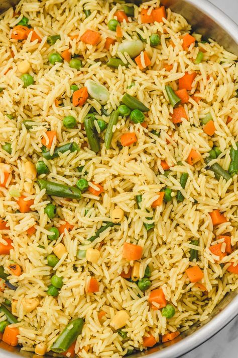 Mixed Vegetable Rice Vegetable Rice Recipe, Rice Sides, Rice Risotto, Rice Side Dish Recipes, Sides Recipes, Rice Side, Rice Side Dishes, Vegetable Rice, Vegetable Curry