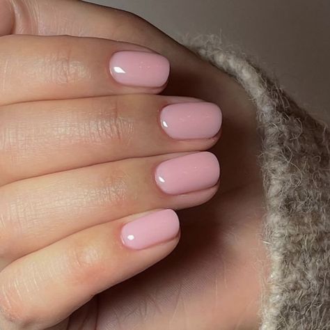 Ballerina Pink Nails, Extra Short Nails, Petite Nails, Baby Pink Nails Acrylic, Natural Nail Shapes, Square Gel Nails, Short Natural Nails, Nails Short Coffin, Nail Shapes Square