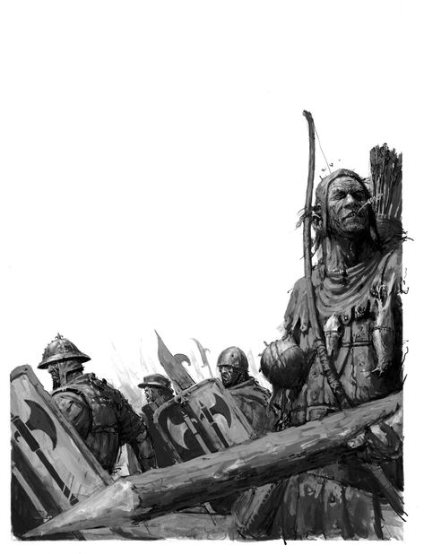 ArtStation - BW Warhammer Brettonians Ancient Carthage, Warhammer Fantasy Roleplay, Tomb Kings, Fantasy Battle, Warhammer Art, Knight Art, Fantasy Races, Fantasy Paintings, Warhammer Fantasy