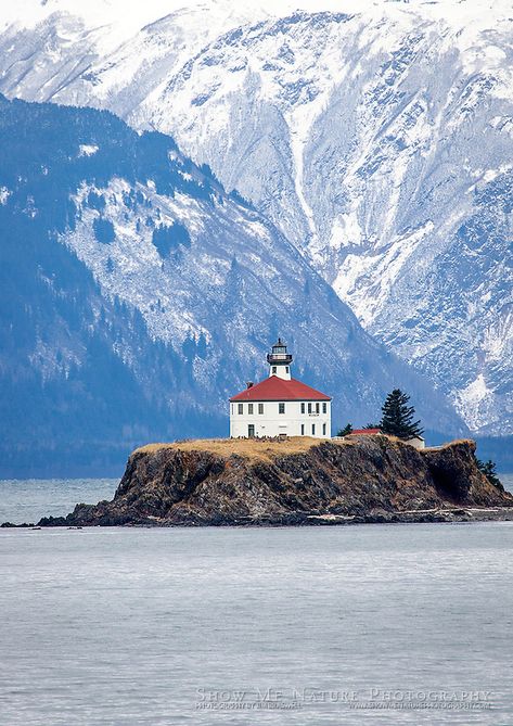 Lighthouse on Alaska's Inside Passage, via ferry Lighthouse Scenery, Haines Alaska, Southeast Alaska, North To Alaska, Alaska The Last Frontier, Location Unknown, Roatan Honduras, Juneau Alaska, Beautiful Lighthouse