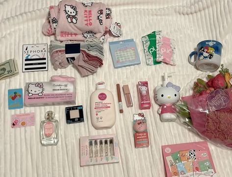 #haul #birthday Birthday Haul, Spa Headband, Hello Kitty Plush, Feel Inspired, Body Lotion, Sephora, Lotion, Hello Kitty, Kitty