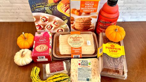 8 Trader Joe's Fall 2024 Items, Ranked - Tasting Table Trader Joes Fall Items, Trader Joes Vegan, Stilton Cheese, Pumpkin Sheet Cake, Plain Cookies, Pumpkin Loaf, Buttery Shortbread Cookies, Dessert Tray, Milk And Cheese