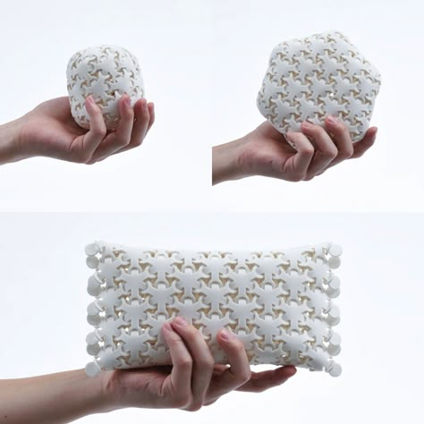 Is This the Future of Packaging? | Yanko Design Modular Packaging Design, 3d Printed Packaging, 3d Printed Bag, Tactile Design, 3d Printed Fabric, Module Design, Eco Packaging, Reusable Packaging, Digital Fabrication