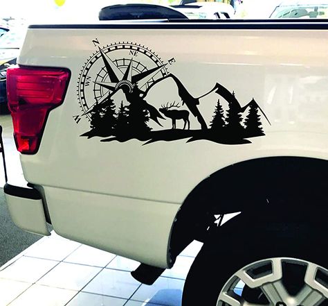 Hunting Style, Truck Graphics, Jimny Suzuki, Tacoma Truck, Deer Forest, Car Sticker Design, Truck Stickers, Truck Decals, Suv Trucks