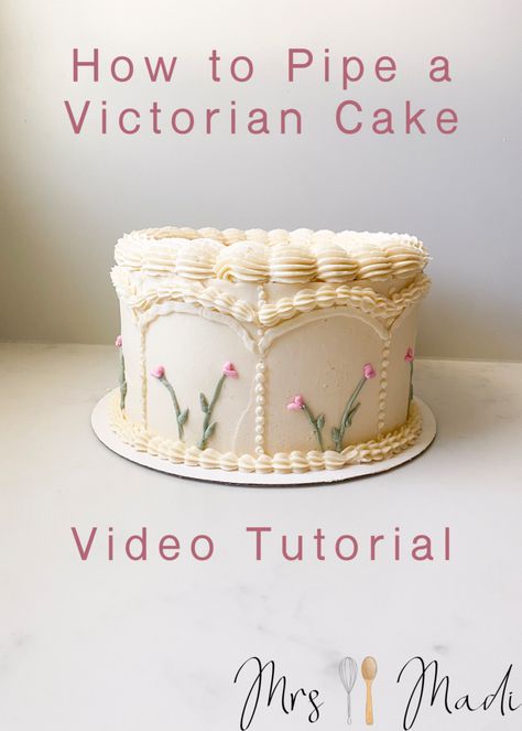 Victorian Style Cake, Victorian Cake, Victorian Cakes, Cake Video, Chocolate Torte, Vintage Cakes, Confetti Cake, Cake Videos, Baking Cake