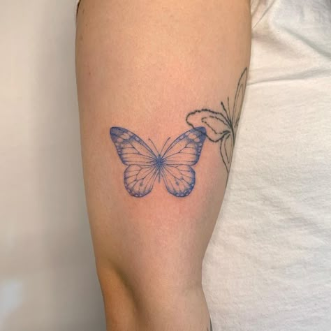 Ex Tattoo, Celebrity Tattoos Women, Smiley Face Tattoo, Blue Ink Tattoos, Barbie Tattoo, Butterfly Tattoos On Arm, Blue Butterfly Tattoo, Basic Tattoos, Small Girly Tattoos