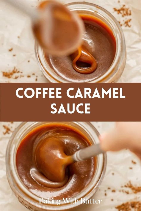 Delicious Coffee Caramel Sauce, where the deep notes of coffee meet the sweetness of caramel. Caramel Sauce For Coffee, Coffee Curd, Coffee Sauce Recipe, Coffee Caramel Sauce, Thick Caramel Sauce, Candy City, Dip For Apples, Tea Indian, Maple Caramel