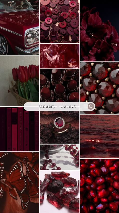 Garnet Aesthetic Wallpaper, Garnet Color Aesthetic, January Birthday Aesthetic, Garnet Red Aesthetic, Garnet Jewelry Aesthetic, Garnet Stone Aesthetic, Garnet Wallpaper, Garnet Gemstone Aesthetic, Garnet Aesthetic