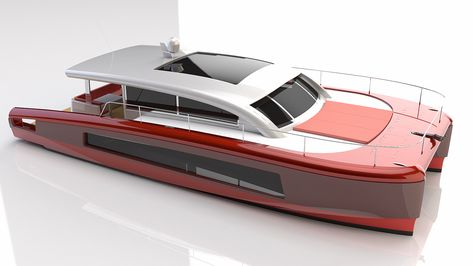 Hull Boat, Yatch Boat, Catamaran Yacht, Small Yachts, Power Catamaran, Sailboat Design, Wooden Boat Plans, Cool Boats, Boats Luxury