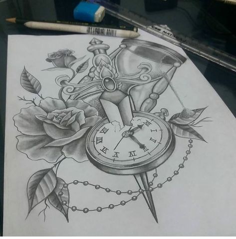 Time Piece Tattoo, Freedom Drawing, Easy Hand Drawings, Drawings For Him, Hard Drawings, Alice In Wonderland Drawings, Black Paper Drawing, Meaningful Drawings, Dark Art Drawings