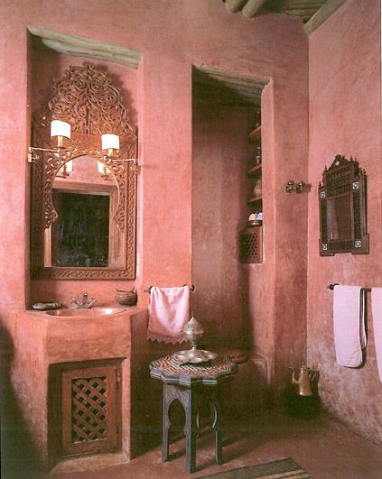 moroccan bathroom | ... Morocco continued…some enviable Moroccan bathrooms | Wandering Lotus Moroccan Style Bathroom, Dekorasi Maroko, Moroccan Inspired Bathroom, Moroccan Houses, Moroccan Bathroom, Moroccan Interior Design, Moroccan Bedroom, Bohemian Bathroom, Style Marocain