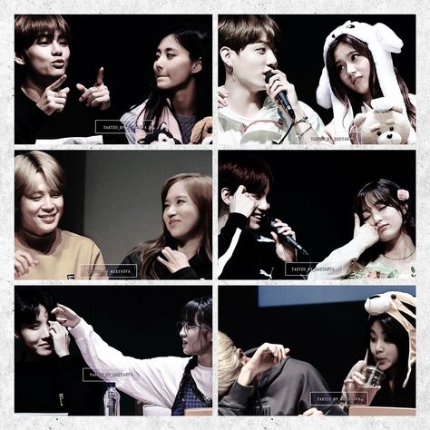 #taetzu #sakook #jimina #yoonhyo #moseok #chaejoon #bangtwice #bts #twice Bts Twice, Kpop Couples, Blackpink And Bts, Bts Edits, Just For Fun, Bts Wallpaper, Bts, Fan Art, Feelings