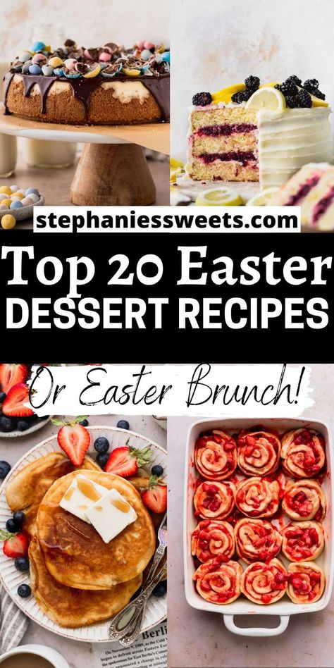 The Best 20 Easter Dessert Recipes Easter Breakfast Baked Goods, Easter Dessert Ideas For A Crowd, Easter Dessert Ideas For Adults, Easter Dessert Trifles, Spring Chocolate Desserts, Good Easter Dessert, Easter Dessert Chocolate, Desserts For Easter Dinner, Chocolate Easter Desserts Ideas