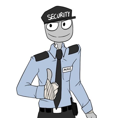 Mike The Security Guard Is Giving You A Thumb Up Fnaf Mike Schmidt, Date Mike, Fnaf Security Guards, Rebornica Fnaf, Fnaf Rebornica, Fnaf Night Guards, Phone Guy, Fnaf Au, Mike Schmidt