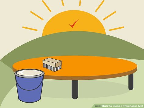 How to Clean a Trampoline Mat: 11 Steps (with Pictures) - wikiHow Playhouse Plans, Girls Bedroom Furniture, Teen Bedroom Designs, Play Furniture, Playroom Design, A Broom, Play Structure, Indoor Play, Indoor Playground