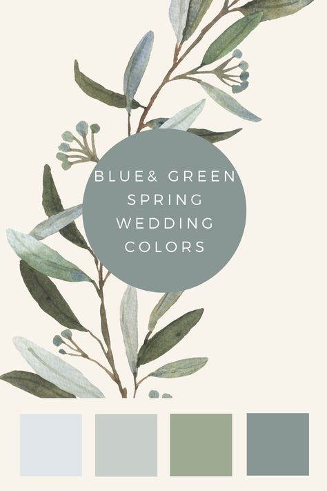 Blue Green Cream Wedding, Seaglass And Navy Wedding, Wedding Green Colour Schemes, Sage Green Complimentary Colors Wedding, Light Blue Green Color Palette, Wedding Color Schemes Spring Green, Emerald And Light Blue Wedding, Blue And Sage Wedding Color Schemes, Sage And Blue Wedding Theme