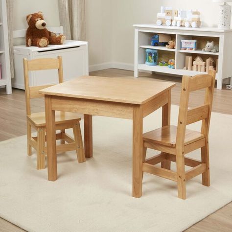 Wood Table Chairs, Wooden Toy Chest, Wooden Table And Chairs, Toddler Table And Chairs, Hardwood Table, Toddler Table, Childrens Table, Play Table, Kids Table And Chairs