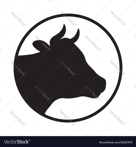 Cow Head Drawing, Cow Head Silhouette, Cow Icon, Lotus Rangoli, Cow Vector, Earth Drawings, Head Silhouette, Cute Good Morning Images, Farm Cow