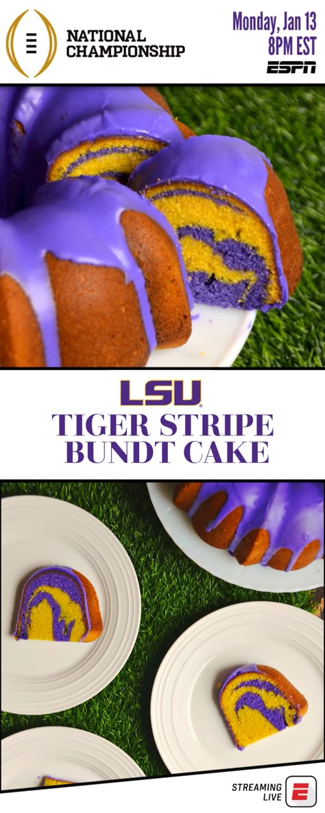 Lsu Tailgate Food, Lsu Tailgate Party, Lsu Desserts, Lsu Party, Southern Pound Cake, Tailgate Recipes, Lsu Game, College Football Playoff, Geaux Tigers