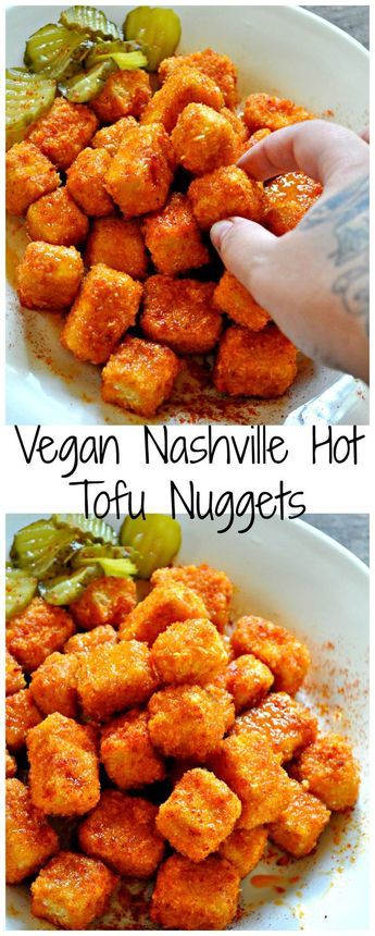 Vegan Nashville Hot Tofu Nuggets - Rabbit and Wolves Nashville Hot Tofu, Rabbit And Wolves, Tofu Nuggets, Nashville Hot, Vegan Appetizers, Vegetarian Meals, Idee Pasto Sano, Tofu Recipes, Tempeh