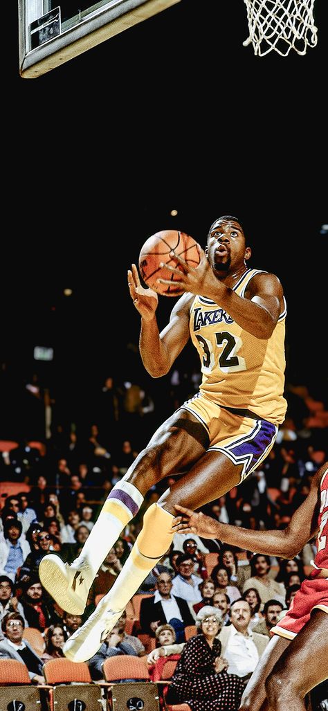 Magic Johnson, Los Angeles Lakers, NBA Basketball Wallpaper Magic Johnson Aesthetic, Magic Johnson Wallpaper, Los Angeles Lakers Wallpapers, Basketball Wallpaper 4k, Nba Wallpapers 4k, Nba Aesthetic, Magic Johnson Lakers, Basketball Pics, Showtime Lakers