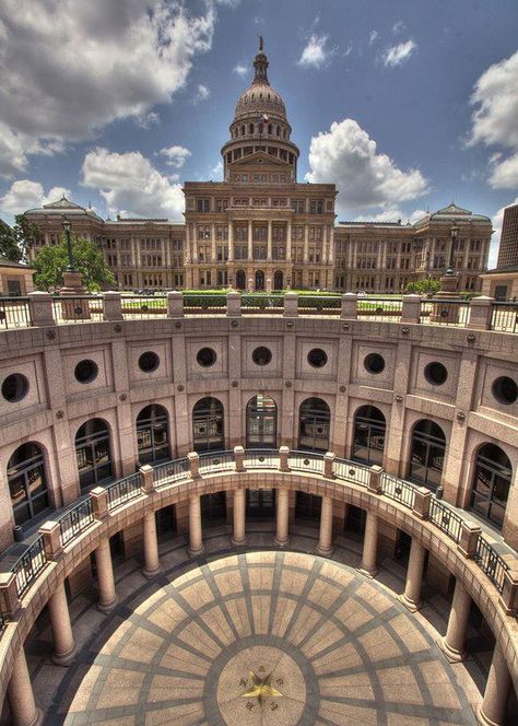 Texas Architecture, Texas Capitol, Rodeo Bull, Texas State Capitol, Pink Granite, Capital Building, Visitors Center, Texas Forever, History Architecture