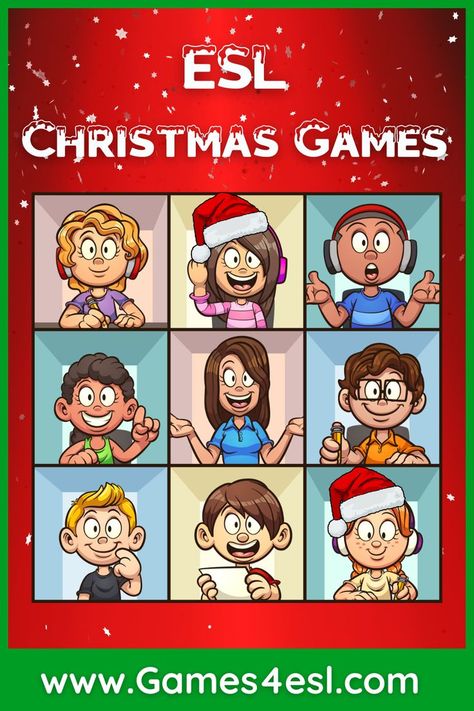 ESL Christmas Games Halloween Games Online, Free Christmas Games, Halloween Classroom Activities, Halloween Vocabulary, Fun Halloween Games, Esl Games, Fun Christmas Activities, Online Games For Kids, Christmas Teaching