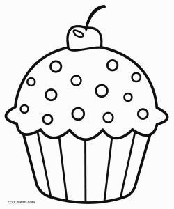 Coloring Templates Free Printable, Free Cupcake Printables, Muffin Template Free Printable, Cupcake Art For Kids, Cake Pictures Drawing, Coloring For Kids Free Printables, Cupcake Craft Preschool, Kids Pictures To Color, Color Pictures For Kids Free Printable