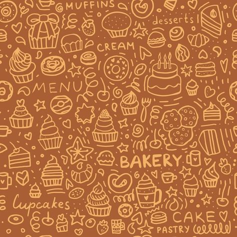 Bakery Wallpaper, Cafe Logos, Vintage Sweets, Sweet Bakery, Egg Tart, Pastry Shop, Bakery Cakes, Pastry Cake, Cupcake Muffins