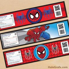 Spider Man Printable, Spider Man Birthday Party Ideas, Spiderman Water Bottle, Spiderman Printables, Man Water, Spiderman Birthday Party Decorations, Spiderman Theme, Spiderman Birthday Party, Label Printable