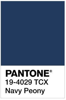 Pantone Navy, Navy Inspiration, Pantone Tcx, Navy Peony, Pantone 2017, Pantone Fall, Pantone Swatches, Pantone Palette, Pantone Colour Palettes