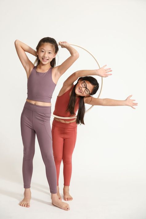 For the first time ever, kids' activewear is at Dopple! Designed for climbing, cartwheeling, kicking it, and every activity in between, Everyway is the ultimate slow-fashion athleisure for kids on the move. Get 3-4 NEW Everyway athleisure pieces (size 5-14Y), paired with more Dopple picks they'll love to wear everywhere. #boutique #designer #kidswear #clothes #fashion #dopple #subscription #everyway Kids Athletic Wear, Cardio Bunny, Kids Athleisure, Activewear Photoshoot, Fashion Athleisure, Gym Photoshoot, Client Profile, Brand Boards, Shein Haul