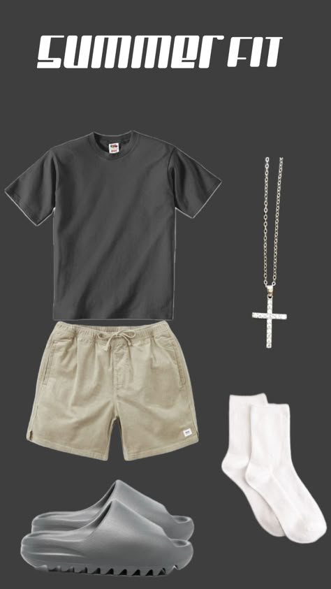 Basic comfy summer outfit!! #mensoutfitinspo #menstyle #mensfashion #summer #summeraesthetic #fyp #foryou Summer Swag Outfits, Comfy Summer Outfits, Guys Fashion Casual, School Homework, Mens Shorts Outfits, Trendy Boy Outfits, Hype Clothing, Mens Summer Outfits, Mens Casual Outfits Summer