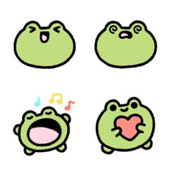 cute Frog move Emoji Cute Frog Outline, Cute Doodles Frog, Frog Doodle Easy, Kawaii Frog Drawing, Line Emoji Stickers, Cute Frog Doodles, Memchi Icons, Doodle Frog, Frog Outline