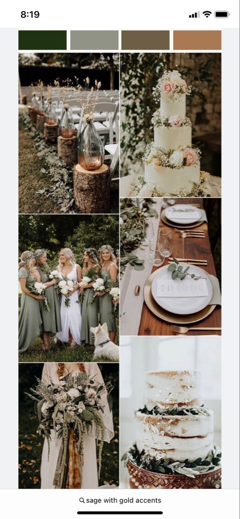 Sage Wedding Colors, Sage Green Wedding Colors, Wedding Color Palettes, Neutral Wedding Colors, Wedding Color Combos, Sage Green Bridesmaid Dress, Green Wedding Colors, Winter Wedding Colors, Sage Wedding