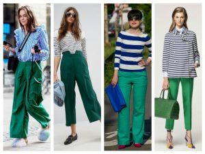 Women’s Green Pants Outfit, Green Pants For Women, Work Outfits Green Pants, Green Wide Leg Pants Outfit Summer, High Waisted Green Pants Outfit, Kelly Green Jeans Outfit, What To Wear With Green Wide Leg Pants, Green Wide Trousers Outfit, Outfit With Green Trousers