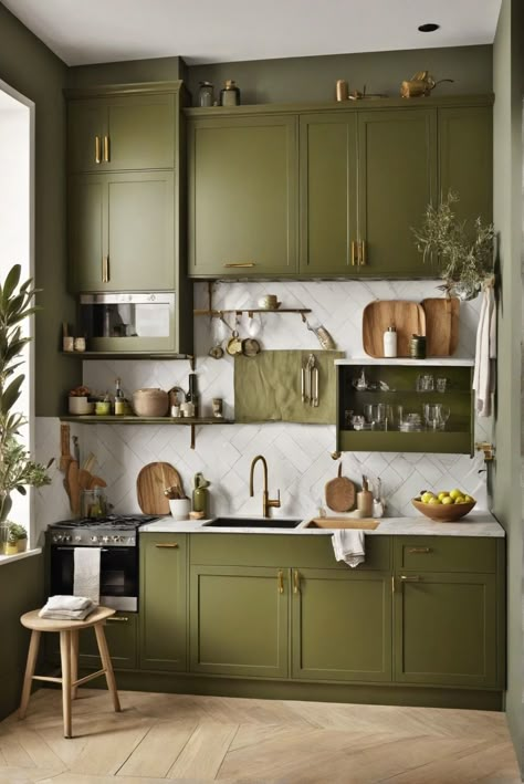 1. olive green cabinets
2. cabinet care
3. maintenance tips
4. kitchen design Contemporary Kitchen Colors, Olive Color Kitchen, Olive Cabinets Kitchen, Olive Green Kitchen Walls, Olive Green Cabinet, Moss Green Kitchen, Green Cabinet Kitchen, Olive Kitchen Cabinets, Olive Green Kitchen Cabinets