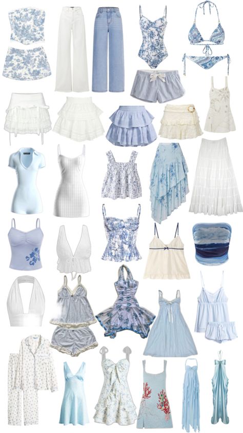 Coastal granddaughter outfits Coastal Dress Outfit, Outfit Ideas Greece, Blue Aesthetic Clothes, Mamma Mia Aesthetic Outfits, Santorini Greece Outfits, Santorini Outfit Ideas, Greece Outfit Ideas, Santorini Outfit, Coastal Granddaughter Outfits