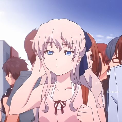 Charlotte Anime Tomori, Charlotte Tomori, Charlotte Anime, Girl Pfp, Pfp Anime, I Icon, Matching Icons, Anime Icons, Waffles