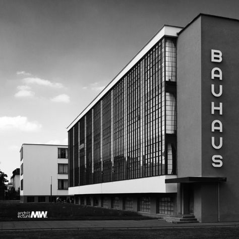 bauhaus-movement: “ The Bauhaus was the most influential modernist art school of the 20th century, one whose approach to teaching, and understanding art’s relationship to society and technology, had a... Walter Gropius Bauhaus, Bauhaus Building, Bauhaus Architecture, Commercial And Office Architecture, Bauhaus Movement, School Of Arts, Office Architecture, Walter Gropius, Art Movements