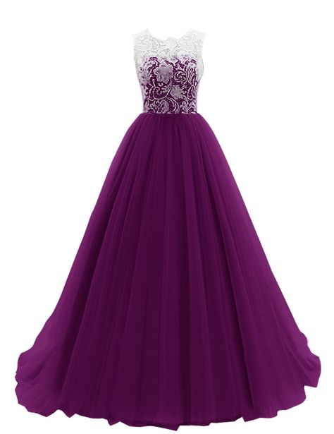 Dresstells Women's Long Tulle Ball Gowns Wedding Dress Evening Formal Party Maxi Dress Pink Size 12 Prom Desses, Dresses Silhouette, Graduation Cocktail, 파티 드레스, Long Evening Gowns, A Line Prom Dresses, Lace Dresses, Tulle Prom Dress, Prom Dresses Lace