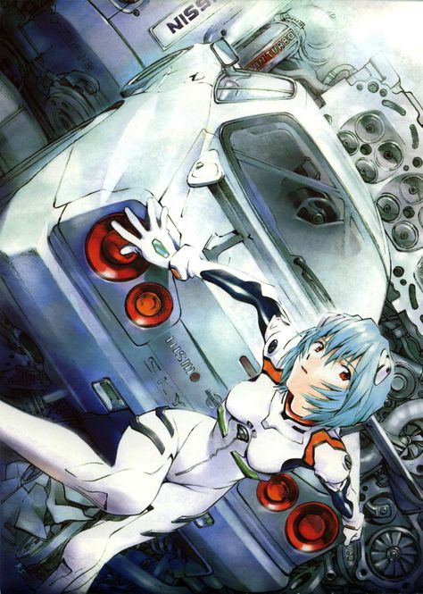 Rei Ayanami, Blue Hair, Anime Character, Anime, Hair, Blue