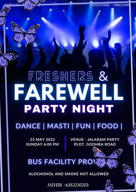 Farewell Cards Design, Freshers Party Poster Design, Freshers Day Poster, Farewell Poster, Freshers Day, Welcome Font, Farewell Invitation, Freshers Party, Diwali Drawing