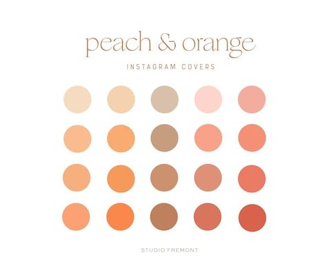 Peach Orange Color Palette, Light Orange Color Palette, Website Palette, Peach Paint Colors, Coral Color Palette, Color Palette Hex Codes, Peach Color Schemes, Procreate Palettes, Ig Highlight Covers