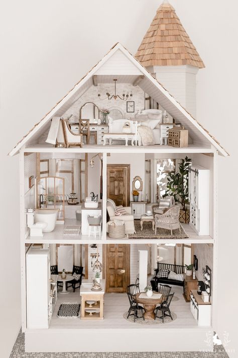 Diy Barbie House, Dollhouse Design, Modern Dollhouse Furniture, Miniatures Diy, Doll House Plans, Mini Doll House, Doll House Crafts, Casas The Sims 4, Dollhouse Ideas